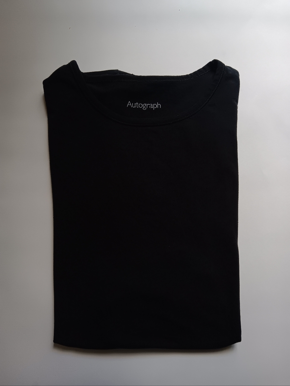 Marks & Spencer Autograph Men's Black T-shirt Sz L Cotton Blend